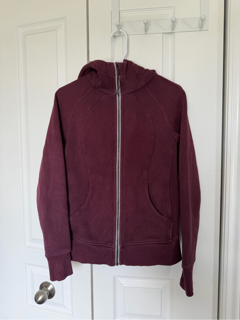 lululemon athletica Maroon Full-Zip Hooded Jacket